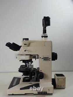 Nikon Microphot-SA Microscope with 6 Objectives M Plan, Vickers DIN, Zeiss ph2