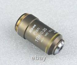 Nikon Microscope CFI Plan Objective 10x Lens for 50i, E400 or Macro Photography