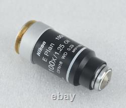 Nikon Microscope E Plan 100x Oil Objective M25 CFI Infinity Eclipse E400 E200