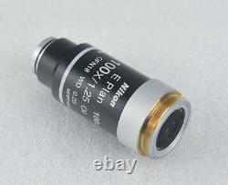 Nikon Microscope E Plan 100x Oil Objective M25 CFI Infinity Eclipse E400 E200