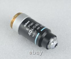 Nikon Microscope E Plan 40x Objective M25 CFI Infinity Eclipse for E400 E200 etc