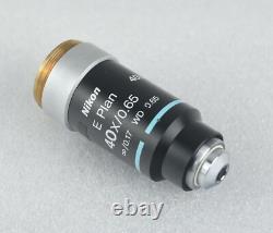 Nikon Microscope E Plan 40x Objective M25 CFI Infinity Eclipse for E400 E200 etc