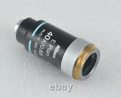 Nikon Microscope E Plan 40x Objective M25 CFI Infinity Eclipse for E400 E200 etc