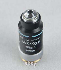 Nikon Microscope E Plan 40x Objective M25 CFI Infinity Eclipse for E400 E200 etc