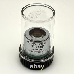 Nikon Microscope Lens CF Plan SLWD 20X/0.35? /0 EPI made in Japan New