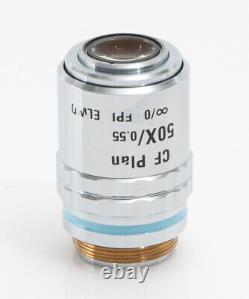 Nikon Microscope Lens Cf Plan 50x/0.55 Elwd Epi