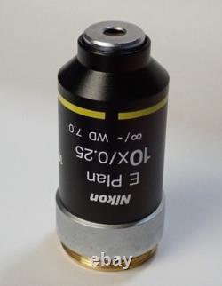 Nikon Microscope Objective CFI E Plan 10x
