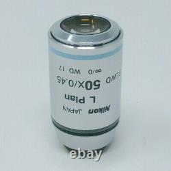 Nikon Microscope Objective L Plan 50x SLWD EPI WD 17