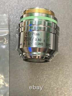 Nikon Microscope Objective Lens CF Plan 20X/0.40 E /0 BD ELWD DIC