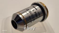 Nikon Microscope Objective Lens L Plan 2.5X /0.075? /0 WD 8.8 EPI for M25