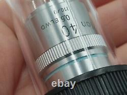 Nikon Microscope Objective Lens M Plan 40 0.5 ELWD 210/0 RMS withcustodia 27465