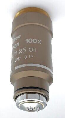 Nikon Microscope Objective Plan 100x Oil for Eclipse Series 100x/1.25? /0.17