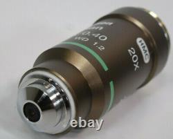 Nikon Microscope Objective Plan 20x/0.40 /0.17 WD 1.2 Hoffman Modulation 20x