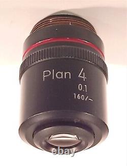 Nikon Microscope Objective Plan 4x/0.10 160/- in Excellent Condition