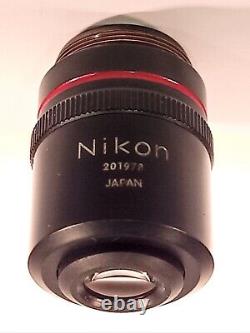 Nikon Microscope Objective Plan 4x/0.10 160/- in Excellent Condition