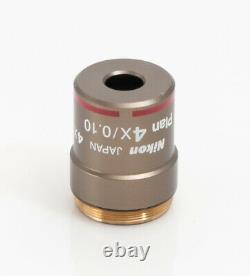 Nikon Microscope Objective Plan 4x/0.10 WD 30