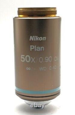 Nikon Microscope Objective Plan 50x Oil for Eclipse Series 50x/0.90? /- WD 0.40