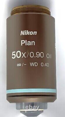 Nikon Microscope Objective Plan 50x Oil for Eclipse Series 50x/0.90? /- WD 0.40