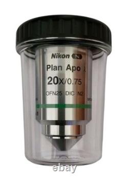 Nikon Microscope Objective Plan Apo 20x 0.75 0.17 Wd 1.0