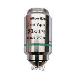 Nikon Microscope Objective Plan Apo 20x 0.75 0.17 Wd 1.0