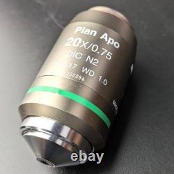 Nikon Microscope Objective Plan Apo 20x/0.75 DIC N2? /0.17 WD 1.0