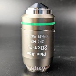 Nikon Microscope Objective Plan Apo 20x/0.75 DIC N2? /0.17 WD 1.0