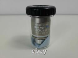 Nikon Microscope Objective Plan Apo VC 100x/1.40 Oil? /0.17 WD 0.13 DIC N2 Lab