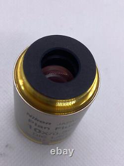 Nikon Microscope Objective Plan Fluor 10x/0.30 DIC L/N1 WD 16? /0.17 Eclipse