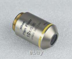 Nikon Microscope Objective Plan Fluor 10x OFN25 DIC L/N1 Lens, Made in Japan