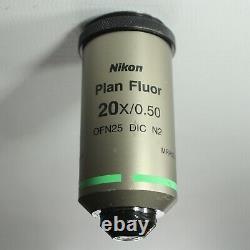 Nikon Microscope Objective Plan Fluor 20x/0.50 OFN25 DIC N2
