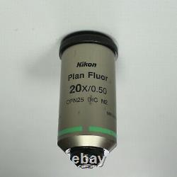 Nikon Microscope Objective Plan Fluor 20x/0.50 OFN25 DIC N2