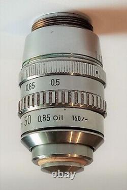 Nikon Microscope Oil Immersion Objective Plan 50x/0.85 Oil 160/- with iris