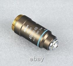 Nikon Microscope Plan 40x Objective Lens M25 CFI Infinity Eclipse for 50i, E400