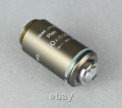 Nikon Microscope Plan 50x /0/90 Oil Objective Lens M25 CFI Infinity Eclipse