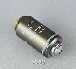 Nikon Microscope Plan 50x /0/90 Oil Objective Lens M25 CFI Infinity Eclipse