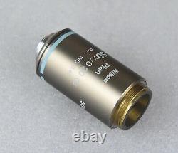 Nikon Microscope Plan 50x /0/90 Oil Objective Lens M25 CFI Infinity Eclipse