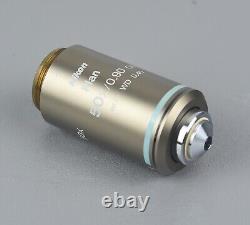 Nikon Microscope Plan 50x Objective Lens M25 CFI Infinity Eclipse for 50i, E400