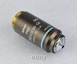 Nikon Microscope Plan 50x Oil Objective Lens M25 CFI Infinity Eclipse
