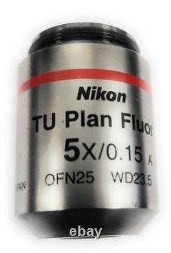 Nikon Microscope TU Plan Fluor 5x/0.15A? /0 EPl OFN25 WD23.5 Objective Lens