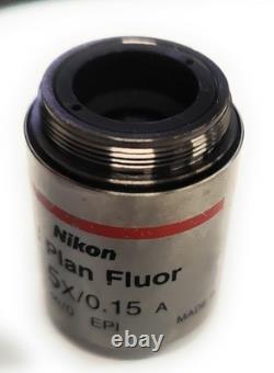 Nikon Microscope TU Plan Fluor 5x/0.15A? /0 EPl OFN25 WD23.5 Objective Lens