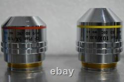 Nikon Microscope objectives CF Plan x5, x10, x20, x50