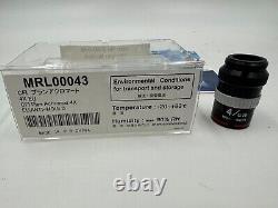 Nikon Microscope optics 4X CFI Plan Achromat 4/0.10 160/-WD25 UK STOCK