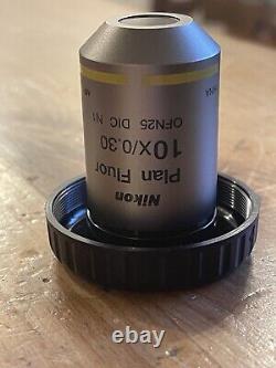 Nikon Microscope plan Fluor EPI 10X/ 0.3 objective