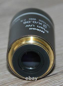 Nikon Mikroskop Microscope Objektiv Plan UW 2x/0,06 WD 7.5 OFN25