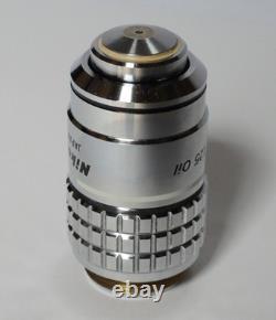 Nikon NCF Plan 100 Oil Microscope Objective Lens Used Japan