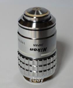 Nikon NCF Plan 100 Oil Microscope Objective Lens Used Japan