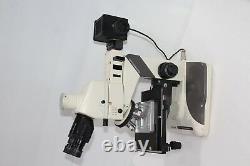 Nikon OPTIPHOT-100 Microscope & Objective CF Plan 5x, 10x, 20x, 50x Tested