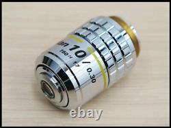 Nikon Objective Lens Plan 10 / 0.30 160 / 0.17 Microscope Lens 0612 Y