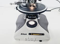 Nikon Optiphot-2 Microscope Lab with 4 x Objectives Japan M Plan, Fluor Lab