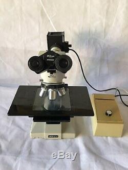 Nikon Optiphot Microscope Epi Vertical Reflection BF/DF 5,10,20,40x BD Plan